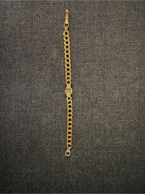 Givenchy Gold Link Bracelet with Signature Medallion from early 1980’s